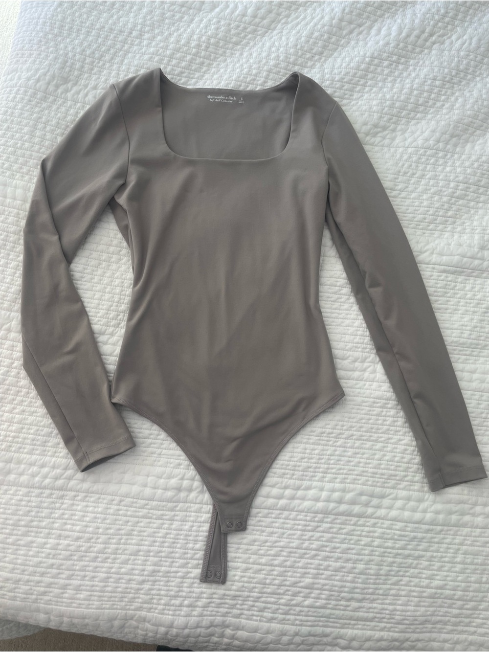 Abercrombie Square Neck Long Sleeve Bodysuit